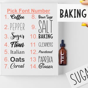 Etiquetas personalizadas para despensa: vinilos para organizar la cocina