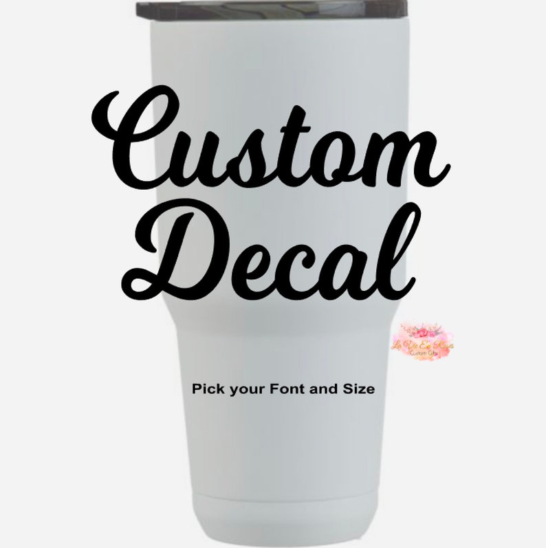 Your Name Here Sticker Name Decal Sticker Cup Decal Etsy