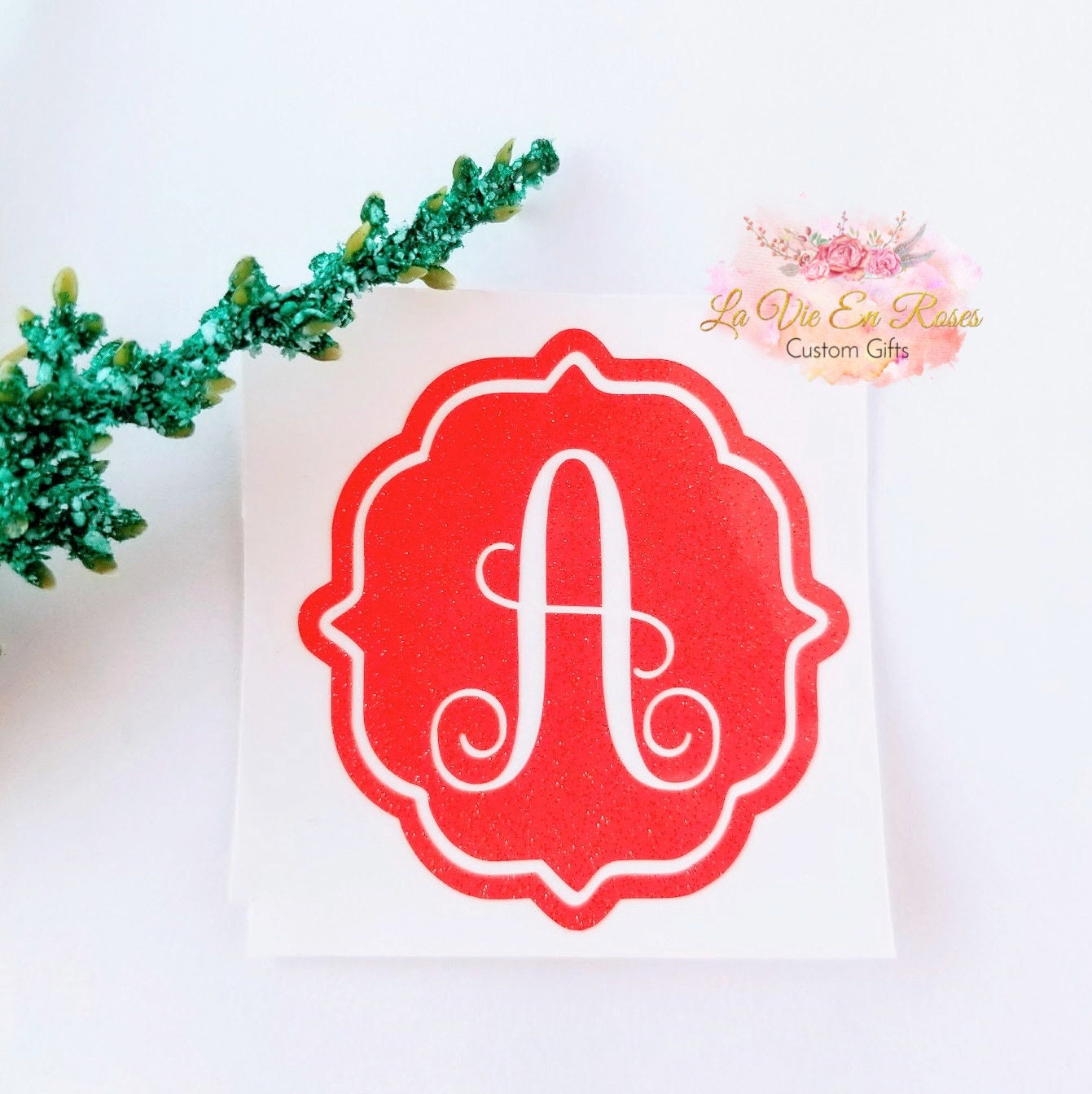 Initial Decal Initial Sticker Letter Decal Letter Sticker Etsy
