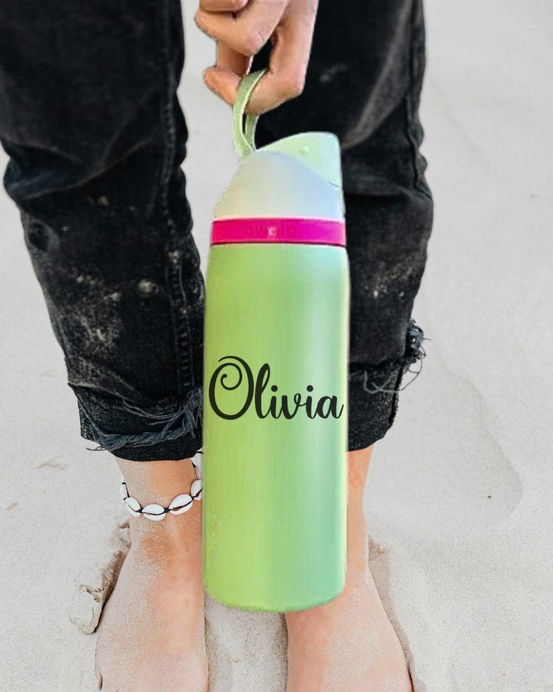 Custom Name Stickers, Vinyl Decals for Water Bottles, Personalized Name ...