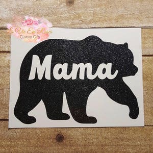 Mamma Bear Decal Mama Bear Sticker Mom Decal Decal Momma Bear - Etsy
