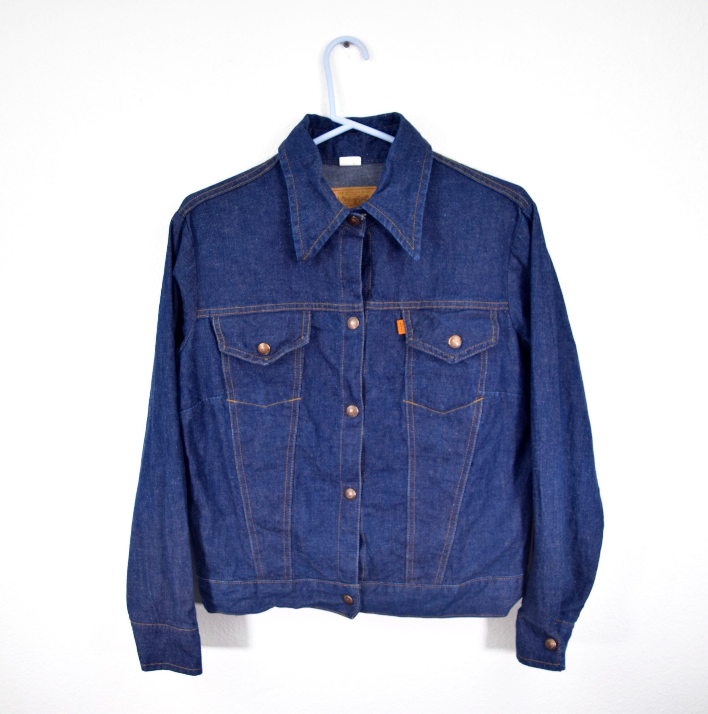 orange tab trucker jacket