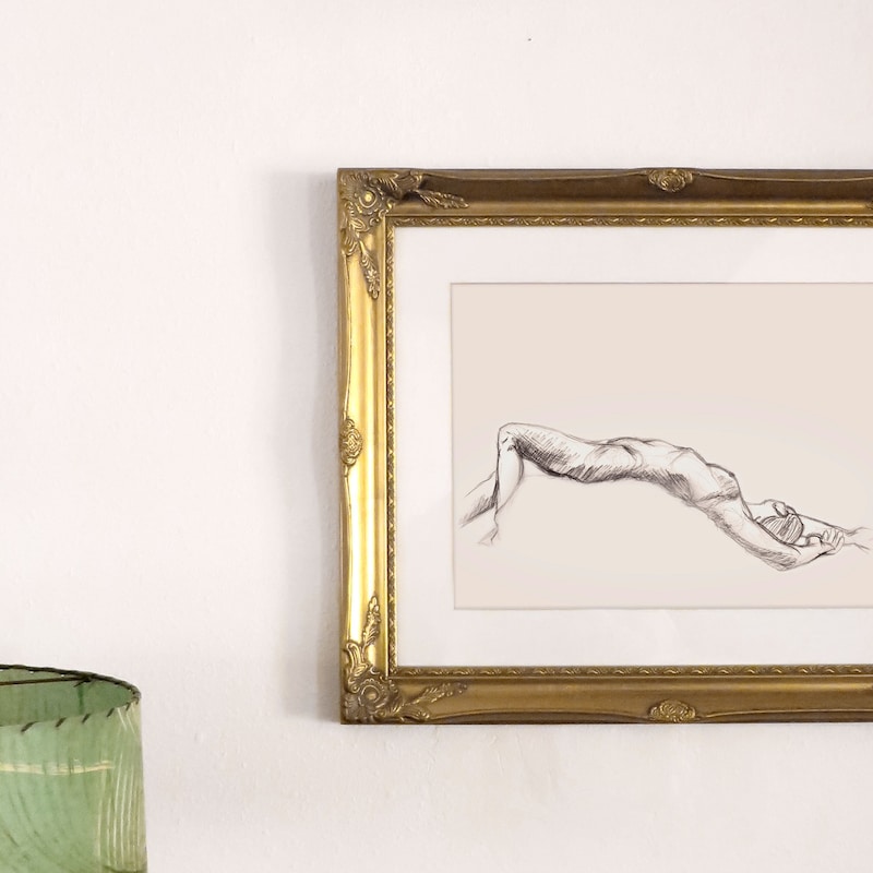 Nude Woman Sketch Framed main image 0