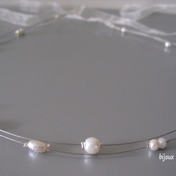 perles cheveux mariée ivoire headband ou bandeau de mariage, bijoux fantaisie mariage sur mesure et personnalisable