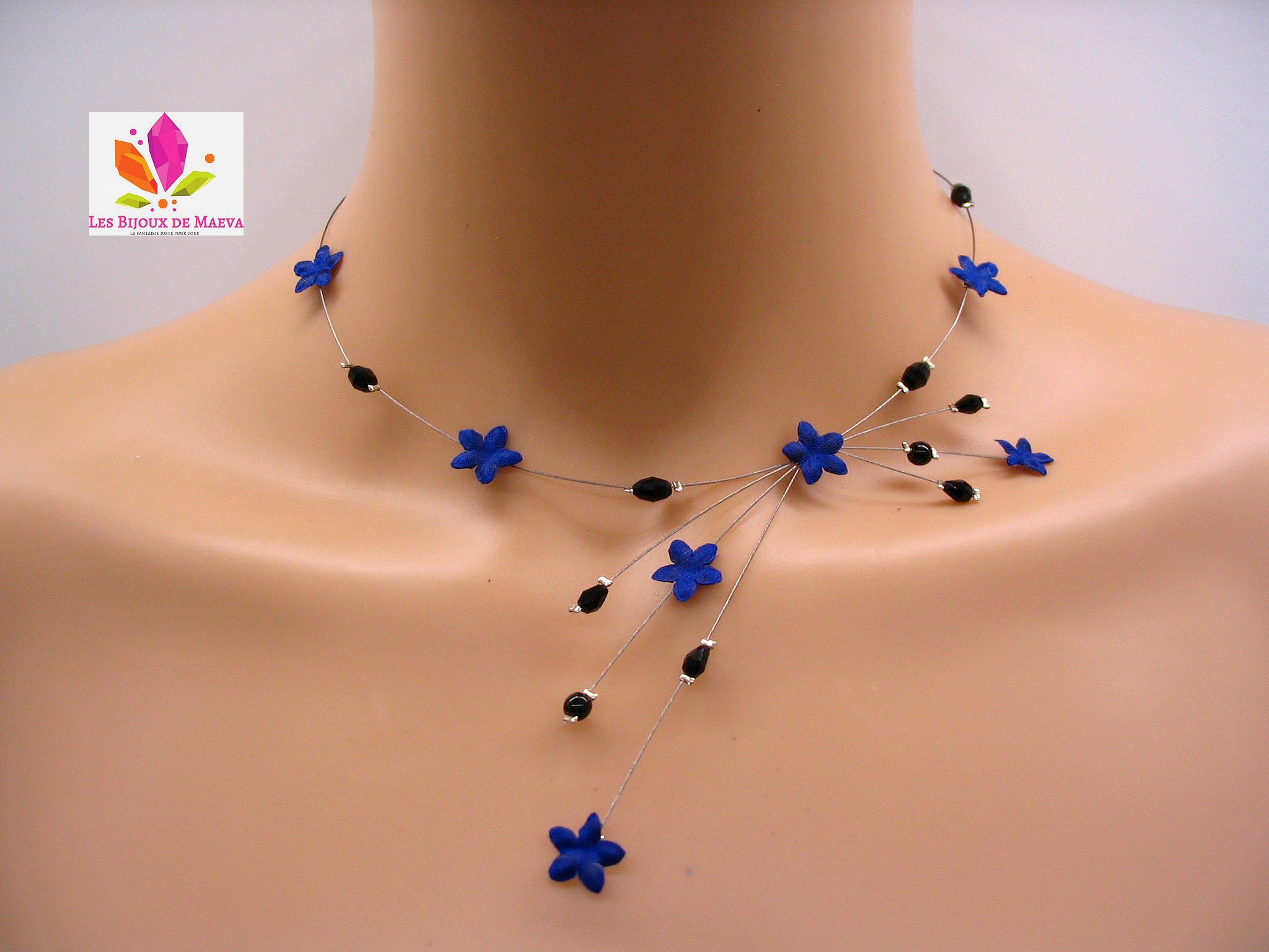 Joyas Collar Para Vestido Azul Rey Royal Blue Chokers España