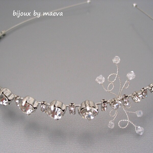 Jewelry Wedding Headband with Rhinestone for Bridal Hairstyle