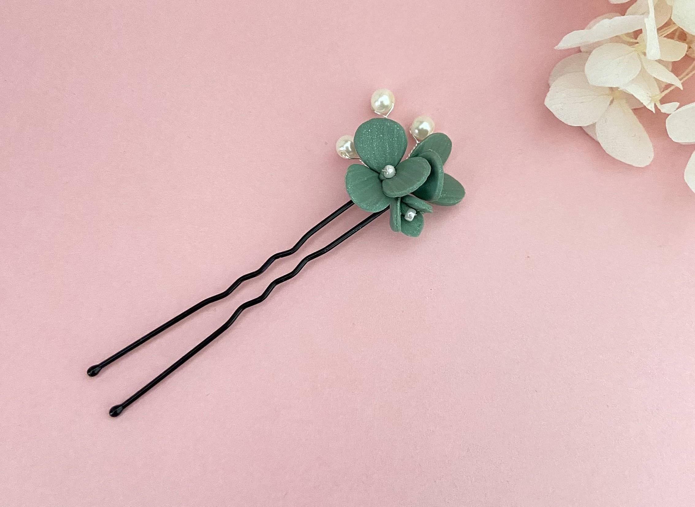 Lot De 5 Pinces à Cheveux En Forme De Germe De Haricot Vert – Accessoire Mignon Pour Enfants