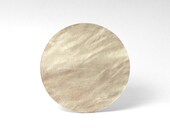 Cuero Mouse Pad Mousepad personalizados metálicos mínimo vaca Circular redondo cuero oro metálico