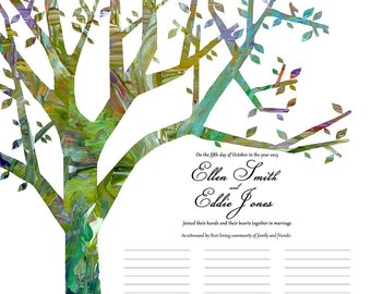 Wedding Certificate Tree Quaker Marriage Certificate Tree of Life Spring