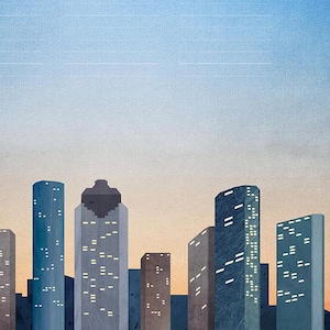 Hochzeitsurkunde Houston Quaker Heiratsurkunde Houston Skyline Texas