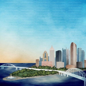 Hochzeitsurkunde Pittsburgh Quaker Heiratsurkunde Pittsburgh Skyline
