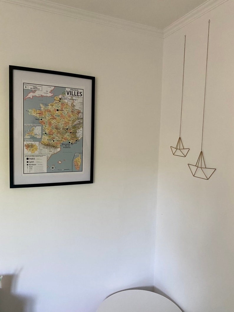 Torchon Calendrier 1968 France Tiss – 45x60cm Déco Vintage Villes Du Nord