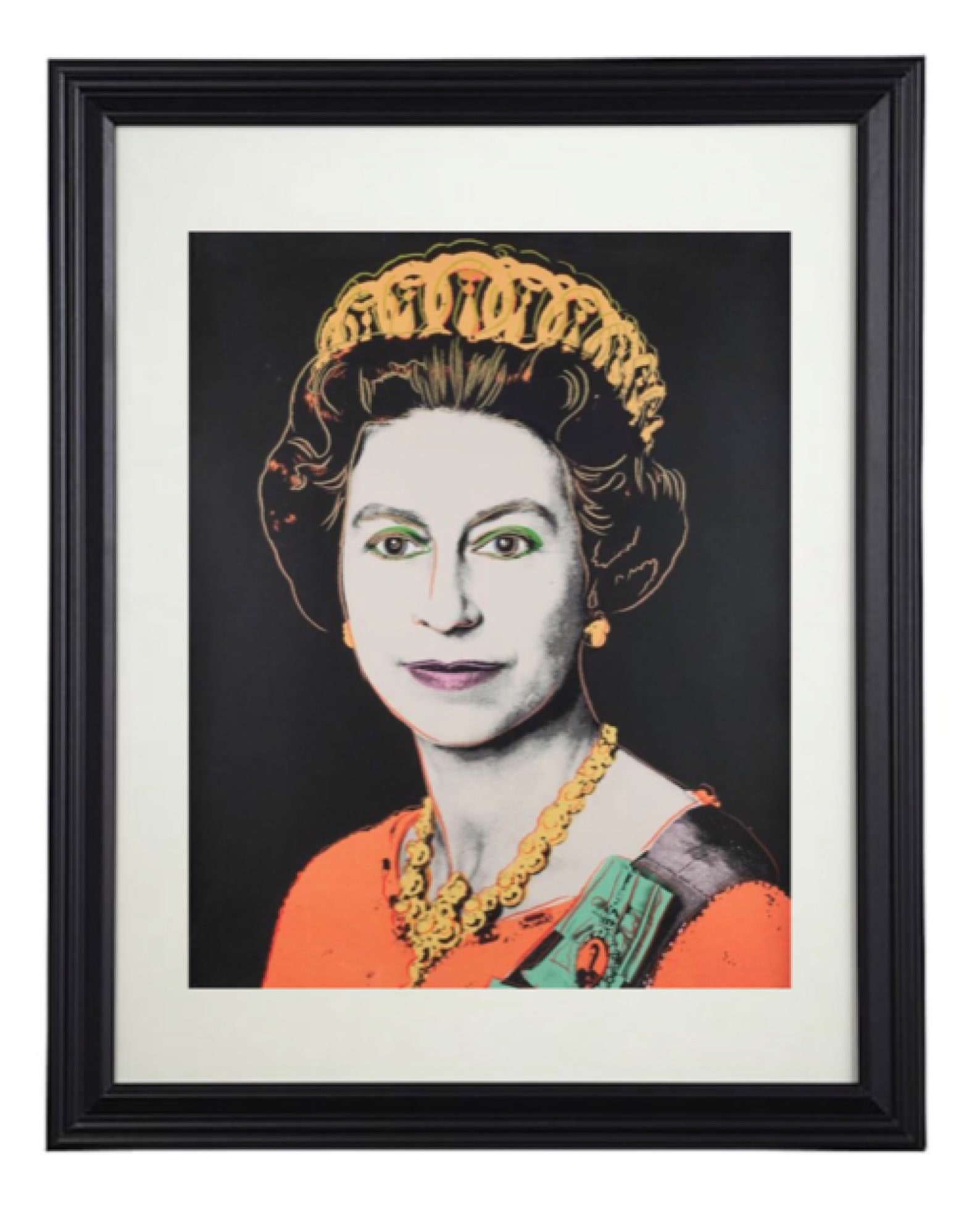 Queen Elizabeth Warhol Lithograph Collection - Etsy