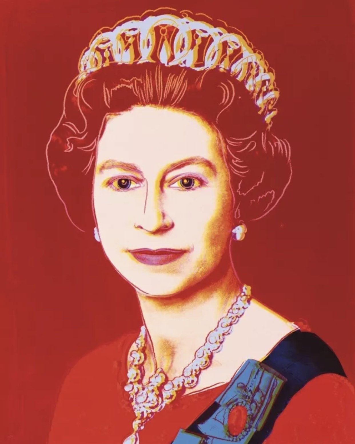 After Andy Warhol, Sunday B. Morning, QUEEN ELIZABETH II (pink)  (1985-2023), Available for Sale