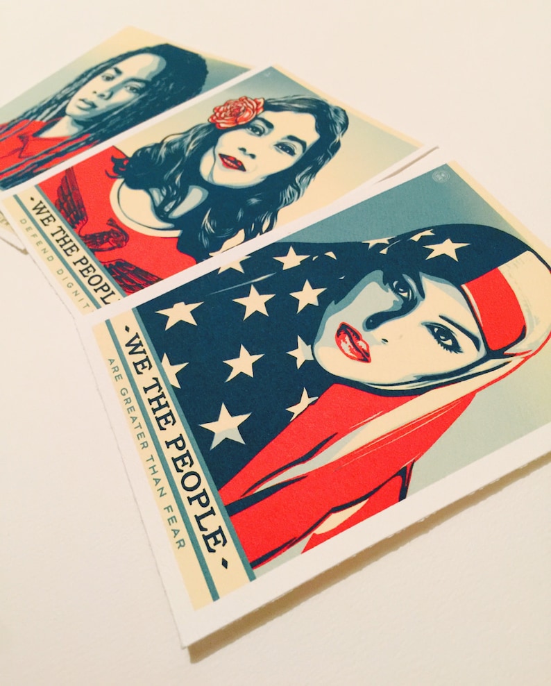 We the people art poster print 3pc Historic collection image 2