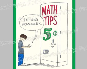 Do Your Homework - Math Tips - Math Classroom Poster Printable -  Classroom Poster, Classroom Decor, Printable Wall Art, INSTANT DOWNLOAD