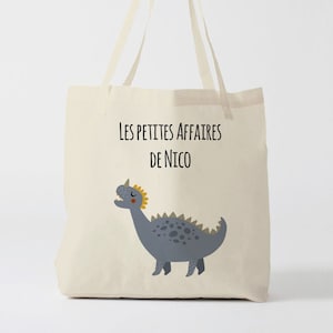 X631Y Tote bag Personnalisé enfant, tote bag école, sac de toile cabas, sac à doudou , sac pour habits enfant, tote bag crèche, sac crèche