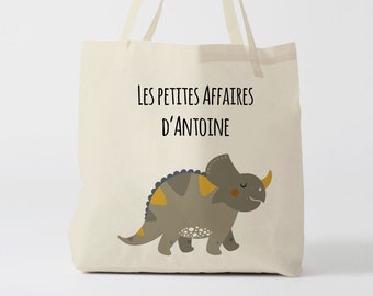 X646Y Tote bag Personnalisé enfant, tote bag école, sac de toile cabas, sac à doudou , sac pour habits enfant, tote bag crèche, sac crèche