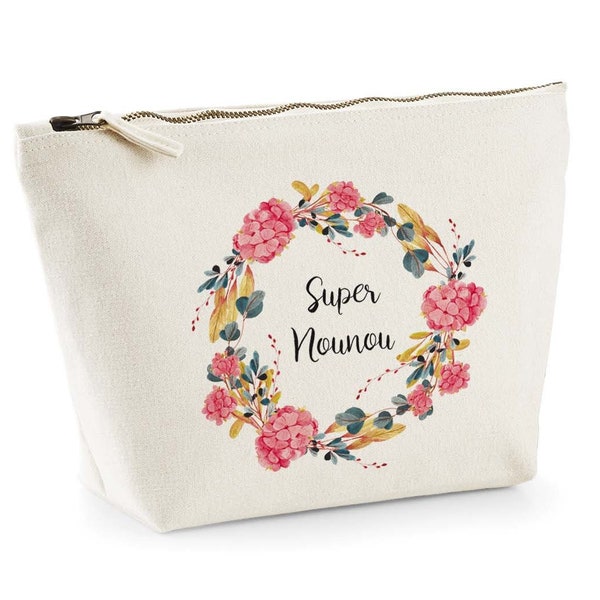 G26W  grande Trousse Bio super nounou , trousse en coton biologique, trousse à offrir, trousse wedding, cadeau de mariage, trousse nanny