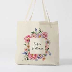 X1392Y Super mistress tote bag, child tote bag, cotton bag, Christmas bag, school tote bag, summer trip child, super mistress, bag and shopping bag