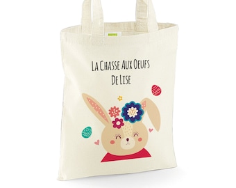 6_Pâque small bag for Easter child, personalized Easter bag, Easter bag rabbit, egg bag, Easter bag, Easter bag france,