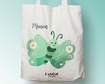 W113Y children's tote bag, custom tote bag, tote bag, changing bag, nap bag, dudous bag, school bag, cotton bag