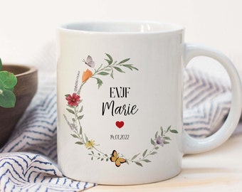 M8G_ Personalized Ceramic Mug 325 ml, Small, EVJF mug, personalized mug, Christmas gift, gift for mom