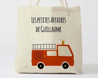 X1097Y Tote bag Personnalisé enfant, tote bag école, sac de toile cabas, sac à doudou , sac pour habits enfant, tote bag crèche, sac crèche