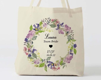 X1087Y Tote bag EVJF, sac de toile cabas, sac demoiselle d'honneur , marié mariage,Tote Bag,fourre-tout personnalisé, tote bag evjf