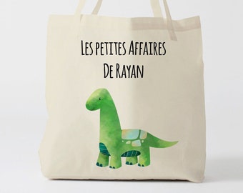 X930Y Tote bag Personnalisé enfant, tote bag école, sac de toile cabas, sac à doudou , sac pour habits enfant, tote bag crèche, sac crèche