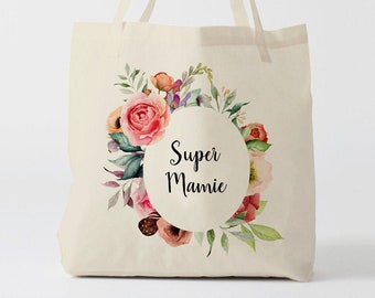 X864Y Tote bag super mamie, sac de toile cabas, sac mamie, marié mariage,Tote Bag,fourre-tout personnalisé,tote bag evjf, cadeau grand mere