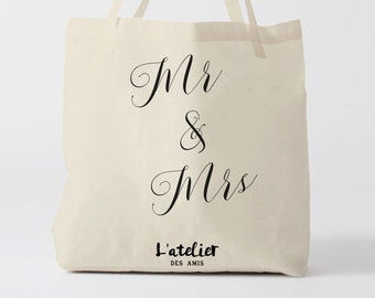 X405Y Tote bag gentleman and madam, canvas bag, cotton bag, canvas bag, tote bag, handbag, bag to offer, shopping bag