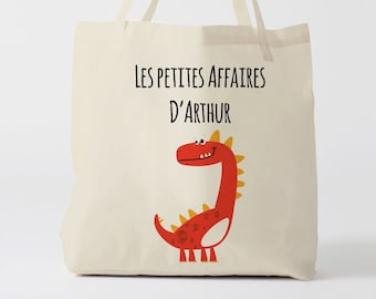 X922Y Tote bag Personnalisé enfant, tote bag école, sac de toile cabas, sac à doudou , sac pour habits enfant, tote bag crèche, sac crèche