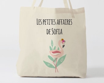 X761Y Tote bag Personnalisé enfant, tote bag école, sac de toile cabas, sac à doudou , sac pour habits enfant, tote bag crèche, sac crèche