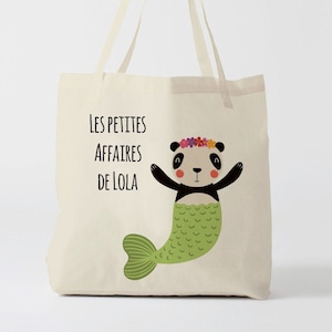 X629Y Tote bag Personnalisé enfant, tote bag école, sac de toile cabas, sac à doudou , sac pour habits enfant, tote bag crèche, sac crèche