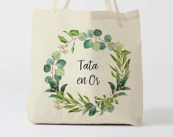 X942Y Tote bag Custom tata, canvas bag tote, bridesmaid bag, married wedding,Tote Bag,tote-all, tote bag evjf