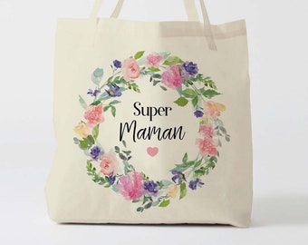X1146Y customizable mom tote bag, custom tote bag, tote bag, changing bag, Mother's Day bag, shopping bag, cotton bag