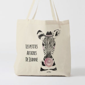 X636Y Tote bag personnalisable enfant, sac en toile, sac pour pâques, sac à langer, sac de courses, sac d'école, sac de plage, shopping bag