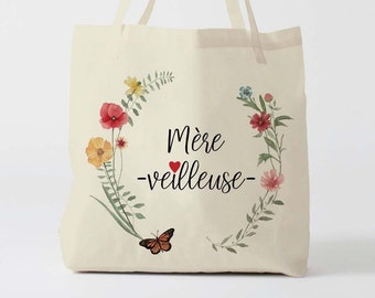 X1333Y customizable mom tote bag, custom tote bag, tote bag, diaper bag, Mother's Day bag, shopping bag, cotton bag