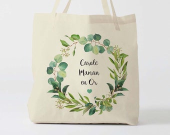 X1000Y tote bag mom customizable, custom tote bag, tote bag, changing bag, Mother's Day bag, shopping bag, cotton bag