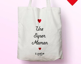 X435Y mom tote bag, custom tote bag, tote bag, Mother's Day bag, shopping bag, course bag, changing bag, evjf tote bag