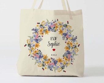 X1172Y Tote bag EVJF, sac de toile cabas, sac demoiselle d'honneur , marié mariage,Tote Bag,fourre-tout personnalisé, tote bag evjf