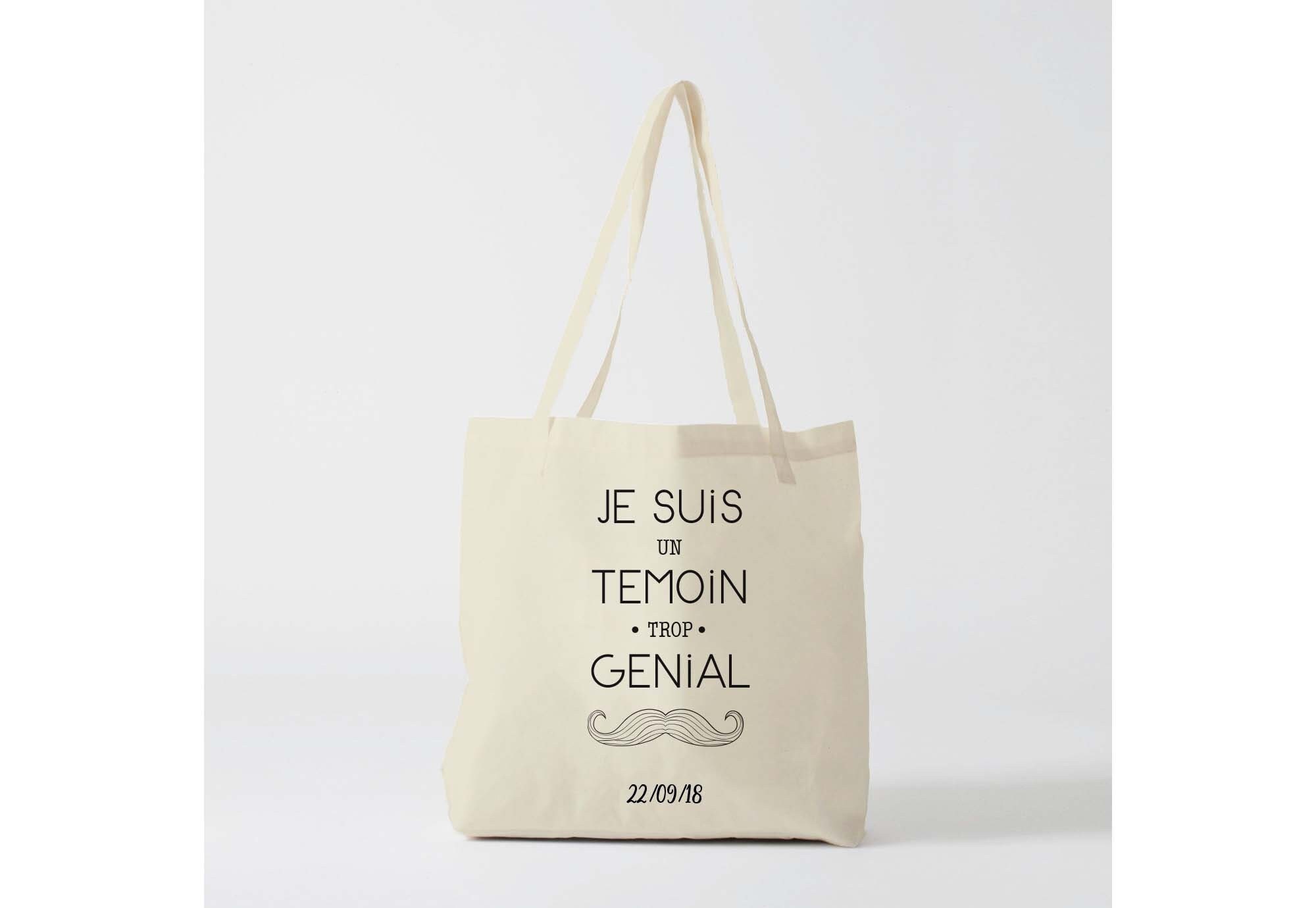 X992Y Tote bag wedding witness, wedding tote bag, tote gift, yoga bag, gift for father, bridle tote bag, handbag, tote bag, cotton