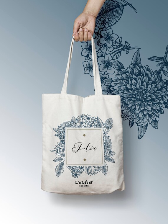 Sac coton & jute personnalisé – L'atelier Gravure