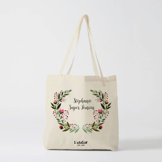 W123Y Tote Bag Personalized Super Witness Canvas Bag Tote