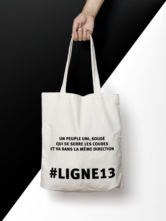 X656Y tote bag ligne 13, tote bag métro, tote bag humoristique