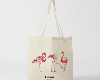 X62Y Tote bag flamingos, bread bag, shopping bag, shopping bag, course bag, cotton bag, tote bags, shopping bag, luggage bag