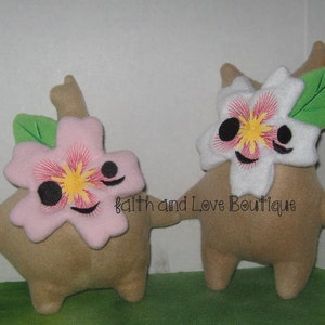 Fanart Sukora Korok Inspired Plush/BOTW Plush/Cherry Blossom Plush/Zelda Plush/Sakura Plush