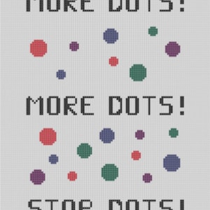 More DOTS Cross Stitch PDF Pattern