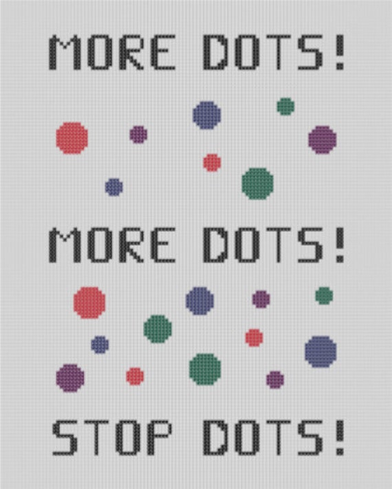 More DOTS Cross Stitch PDF Pattern